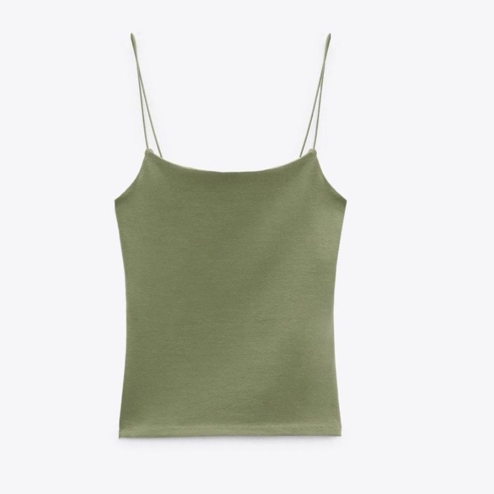 ZARA Sage Green Camisole Top